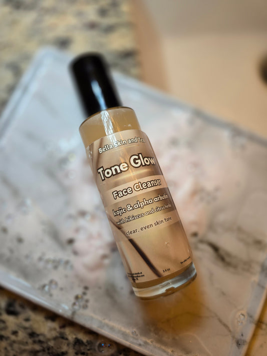 Tone Glow - Kojic Face Cleanser - Clear, Even Skin tone - Help Hyperpigmentation